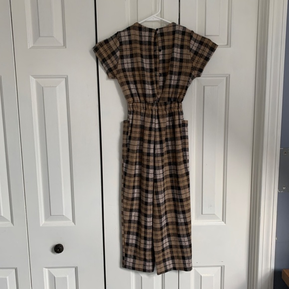 NWOT Zara plaid jumpsuit - Picture 2 of 4